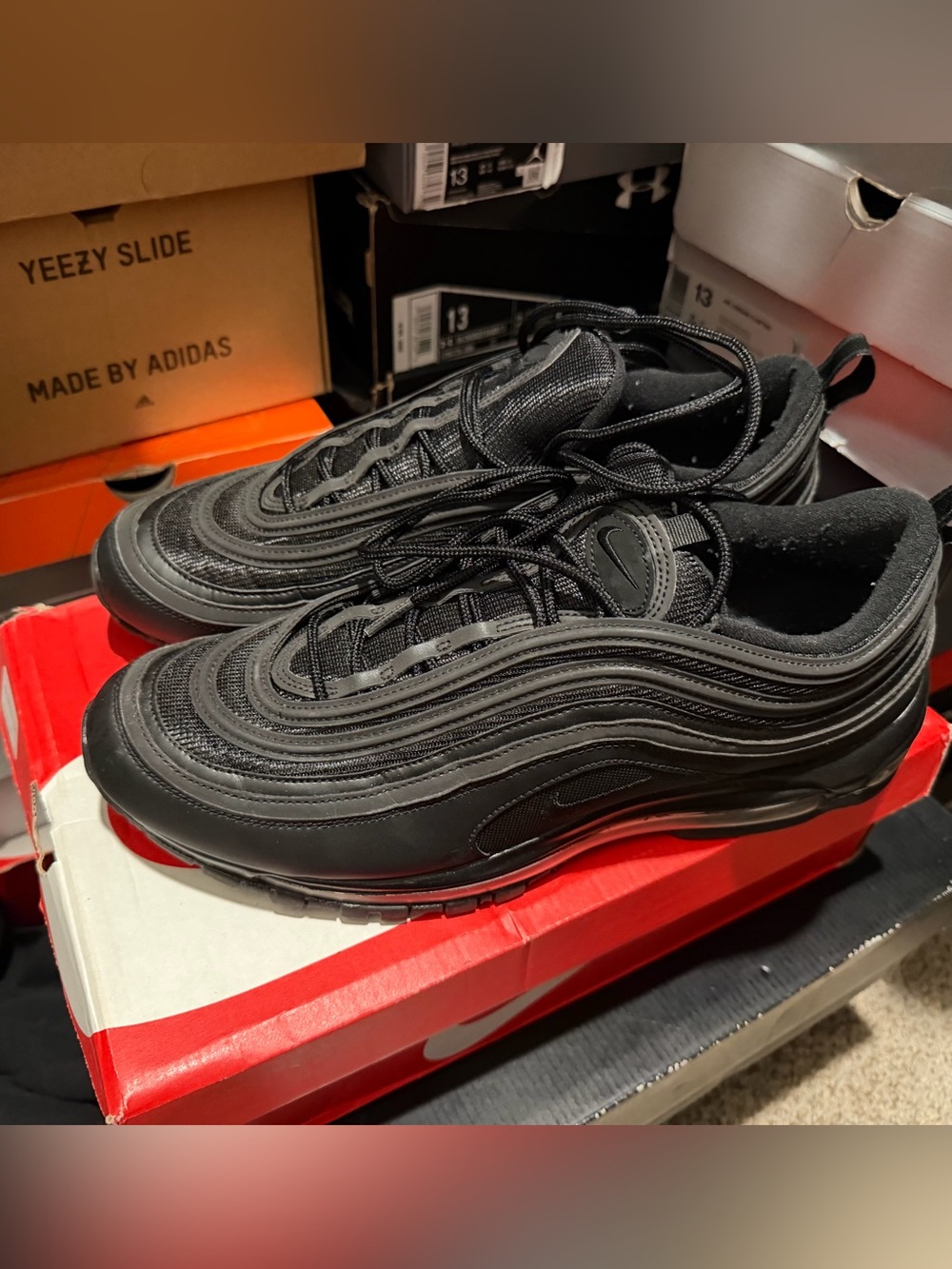 Nike Men’s Air Max 97 - Black men 13